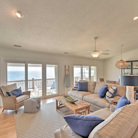 Waterfront Harkers Island Home Sunset View And Dock Exteriör bild