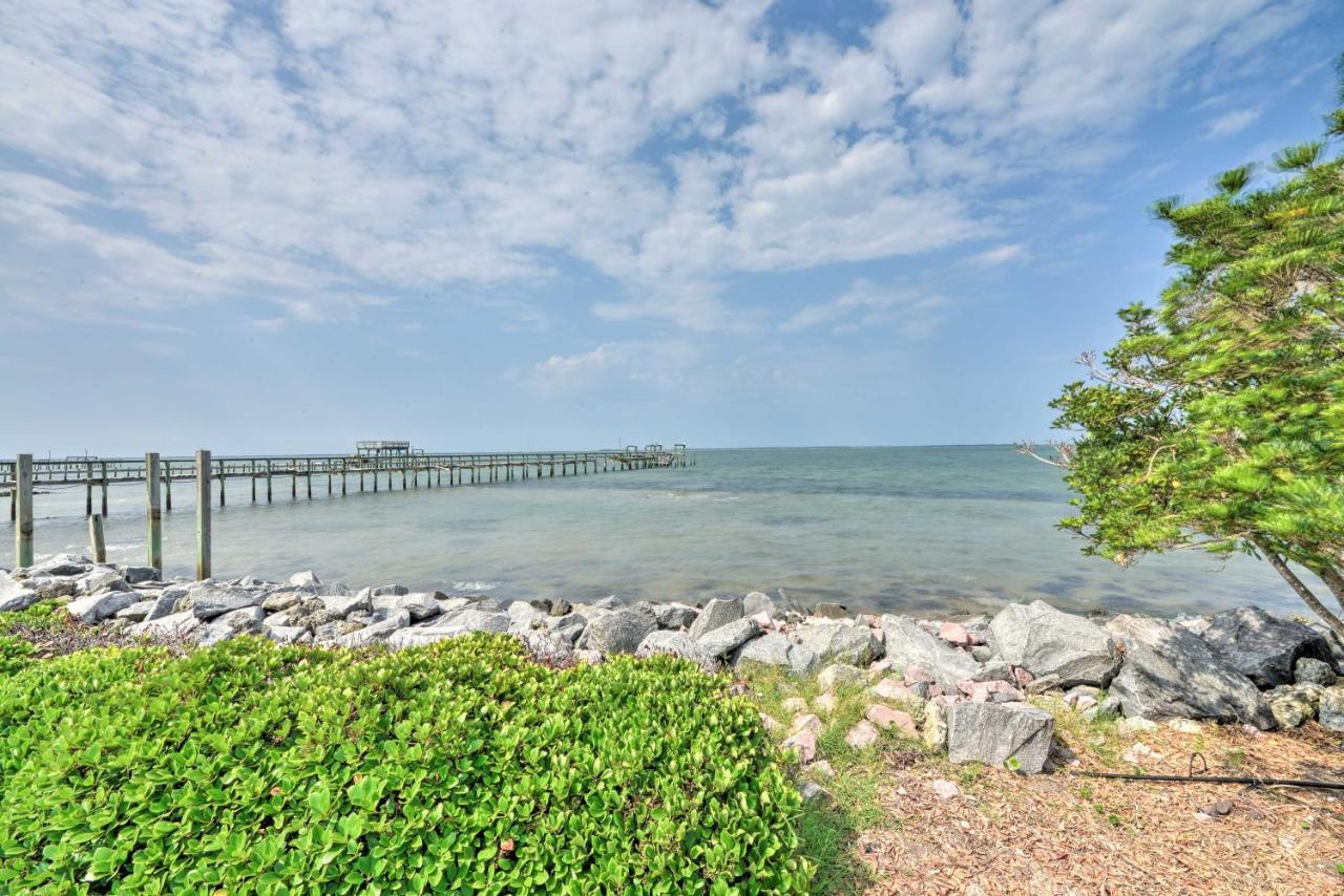 Waterfront Harkers Island Home Sunset View And Dock Exteriör bild