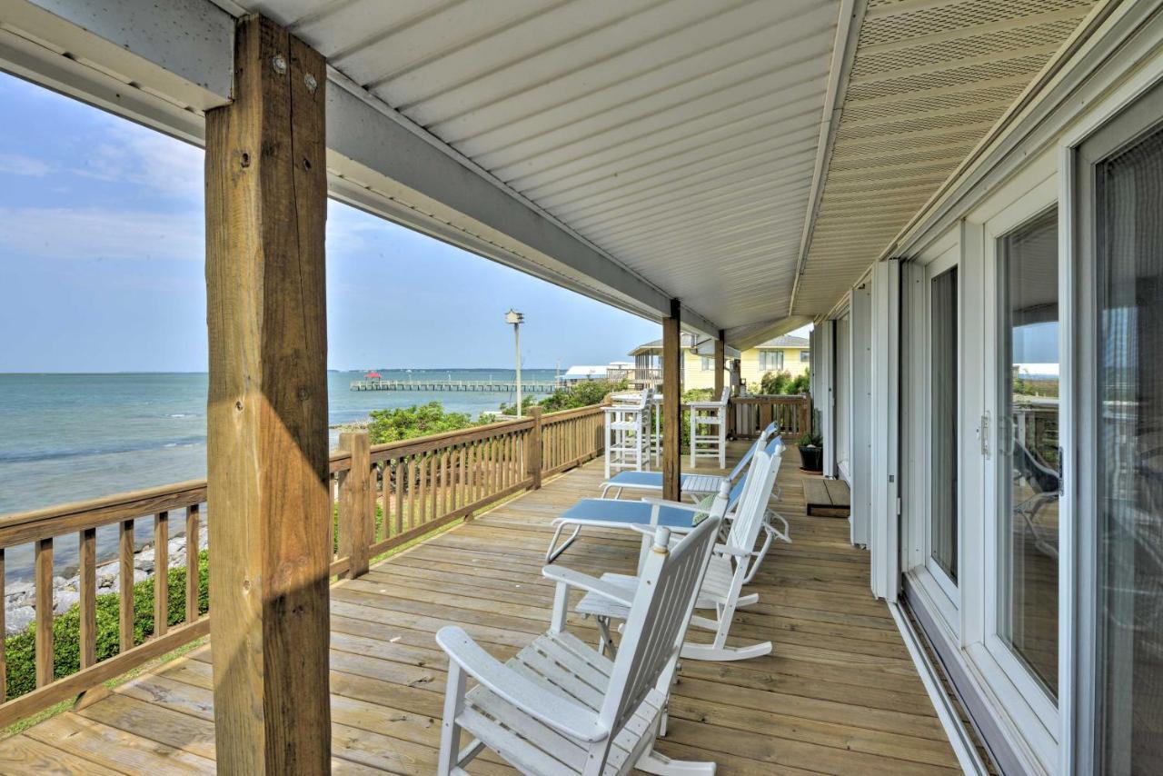 Waterfront Harkers Island Home Sunset View And Dock Exteriör bild