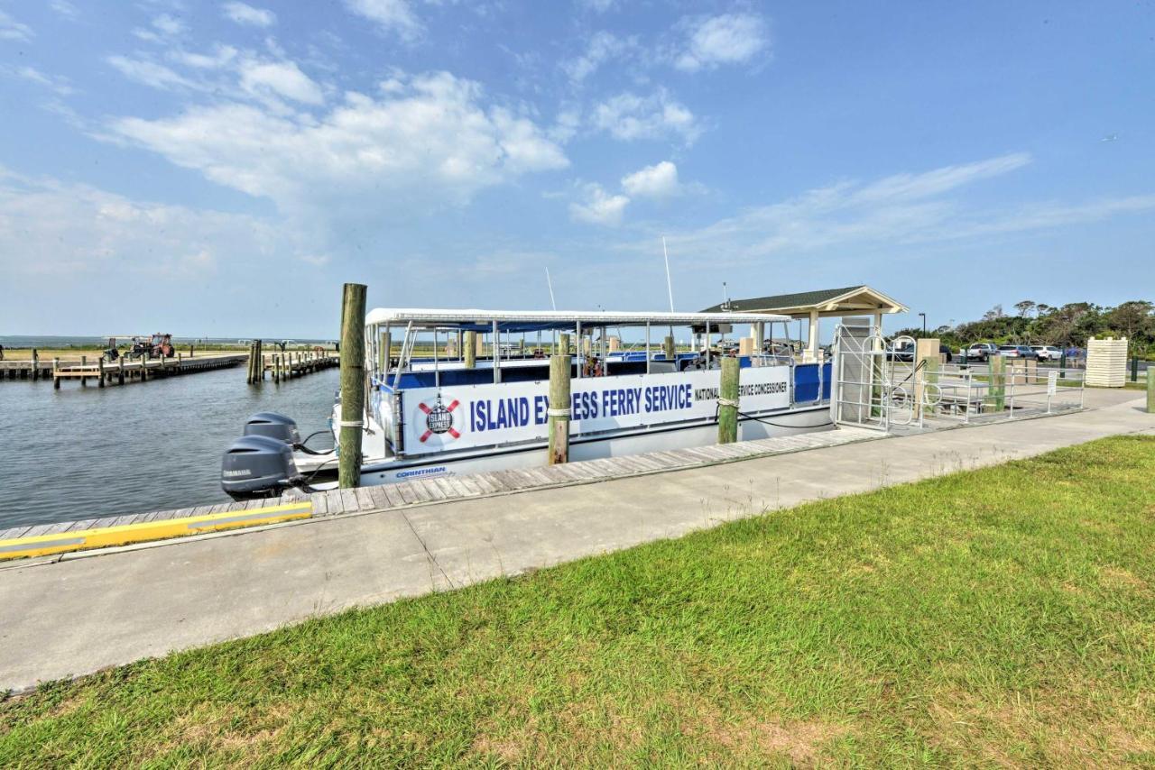 Waterfront Harkers Island Home Sunset View And Dock Exteriör bild